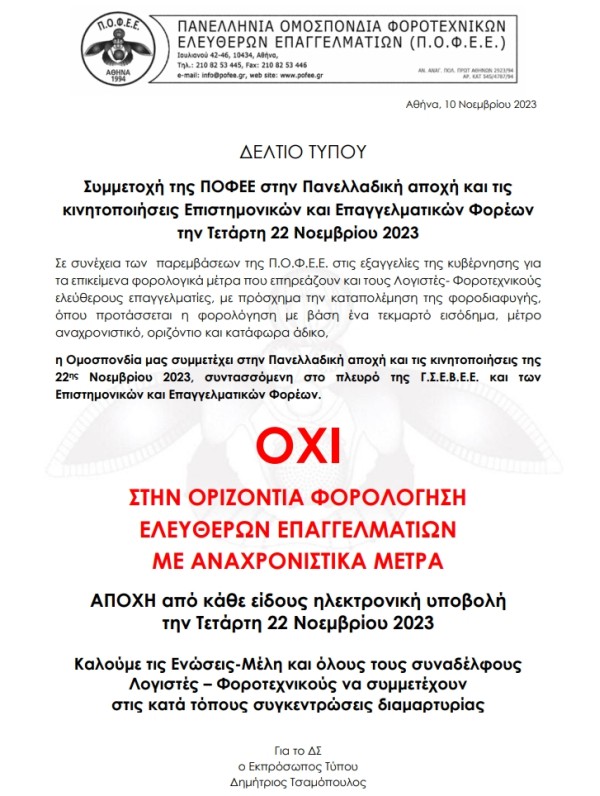 ΕΛΦΕ ΑΙΤΩΛΝΙΑΣ 13 11 2023