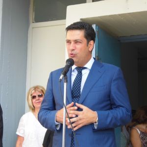 Στον αγιασμό για την νέα σχολική χρονιά ο δήμαρχος Αγρινίου κ Γ. Παπαναστασίου