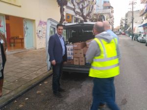 Τρόφιμα και είδη πρώτης ανάγκης για τους πληγέντες απο τα καιρικά φαινόμενα παρέδωσε η ΓΕΦΥΡΑ Α.Ε. στον Δήμο Αγρινίου