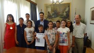 Επίσκεψη Δημοτικού Σχολείου Στράτου στον Δήμαρχο Αγρινίου