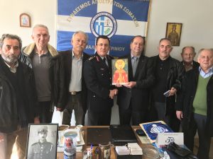 Εθιμοτυπική επίσκεψη πραγματοποίησε ο Γενικός Περιφερειακός Αστυνομικός Διευθυντής Δυτικής Ελλάδας στο Σύνδεσμο Αποστράτων Σωμάτων Ασφαλείας Αγρινίου