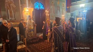 Η Θεία Λειτουργία των Προηγιασμένων Δώρων στην Γουριά Μεσολογγίου