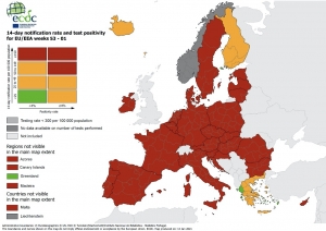 Κορωνοϊός: Ο νέος χάρτης της πανδημίας στην Ευρώπη – Ούτε μια κόκκινη περιοχή στην Ελλάδα