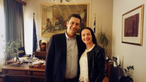 Αγρίνιο: Συνάντηση Γ. Παπαναστασίου με την Αθλήτρια Χρ. Μαραγιάννη