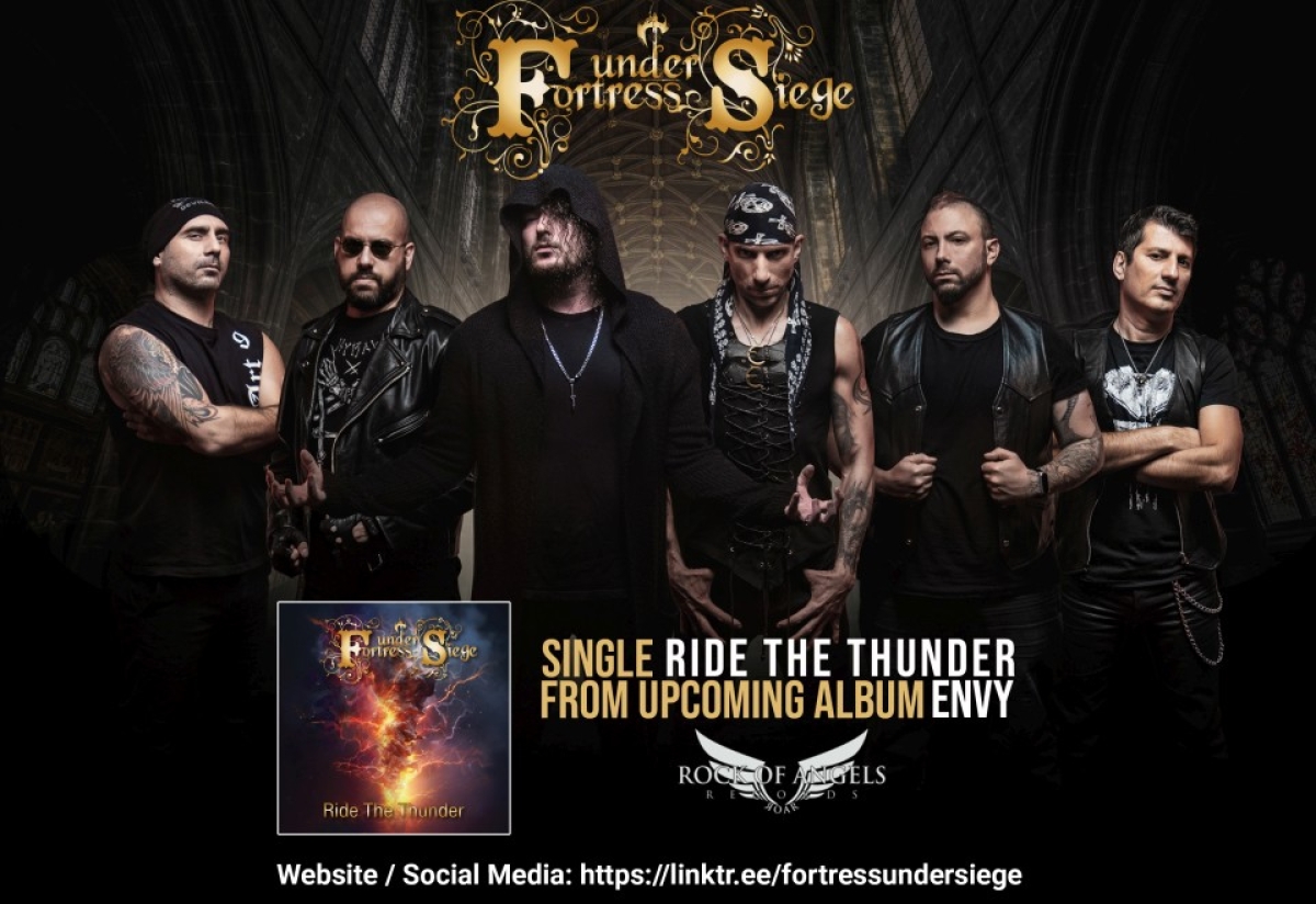 FORTRESS UNDER SIEGE – single “Ride The Thunder” from upcoming album “Envy”