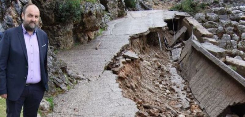 Κλειστός ο δρόμος προς τον Παλιό Βάρνακα