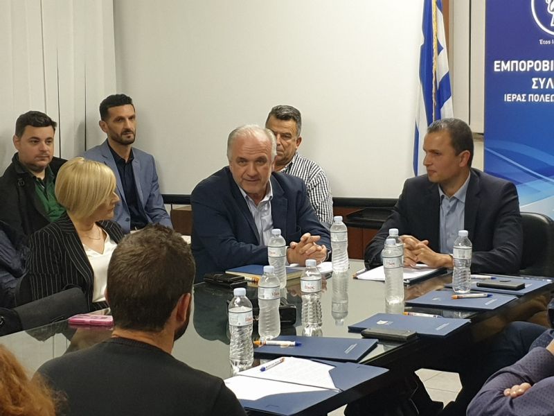 Επίσκεψη στον Εμποροβιομηχανικό Σύλλογο Ιερής Πόλης Μεσολογγίου πραγματοποίησε ο επικεφαλής της «Δημιουργικής Ανατροπής» κ. Κώστας Λύρος