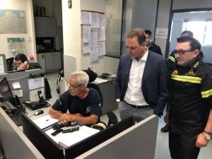 Επίσκεψη Σπήλιου Λιβανού στο Περιφερειακό Επιχειρησιακό Κέντρο Δυτικής Ελλάδας της Πυροσβεστικής