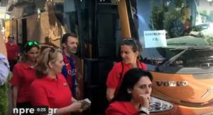 Video: Έφτασε στη Ναύπακτο η γυναικεία ομάδα της Μπαρτσελόνα