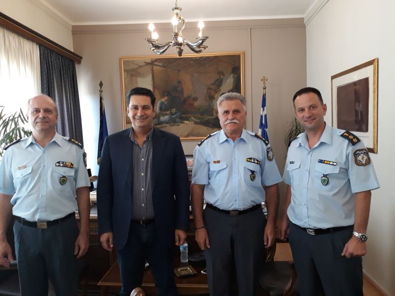 Συνάντηση Δημάρχου Αγρινίου με την ηγεσία της τοπικής Αστυνομίας