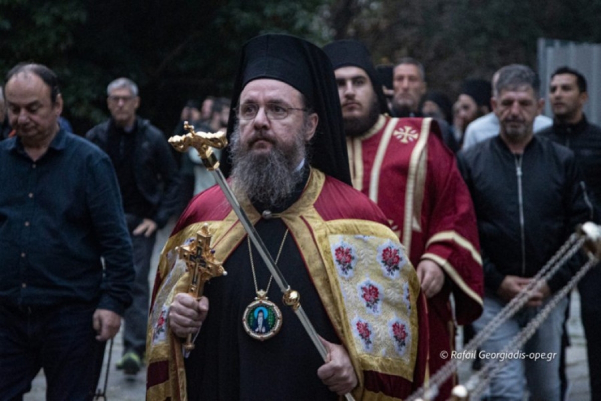 H υποδοχή του Μητροπολίτη Αιτωλίας και Ακαρνανίας στη Μονή Βατοπαιδίου (εικόνες &amp; βίντεο)