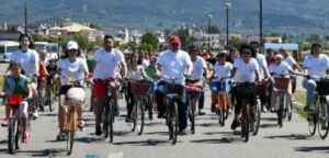 Μεσολόγγι: Πολύ μεγάλη η συμμετοχή στην ποδηλατοβόλτα
