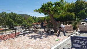 Ξεκίνησε η ανάπλαση κοινοχρήστων χώρων στο δήμο Θέρμου