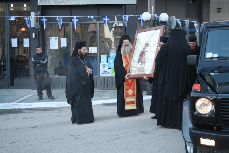 Υποδοχή της “Παναγίας Φοβεράς Προστασίας” τoυ Αγίου Όρους στην Kατούνα