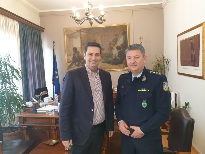 Αγρίνιο: Συνάντηση Γ. Παπαναστασίου με τον Αστυνομικό Διευθυντή Ακαρνανίας