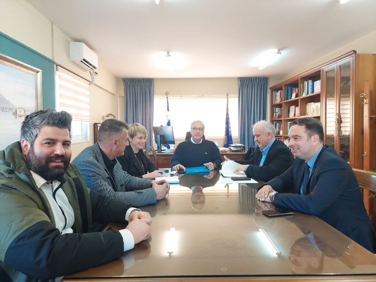 Συνάντηση Κώστα Λύρου με τον Γενικό Γραμματέα του Υπουργείου Εσωτερικών, Μιχάλη Σταυριανουδάκη