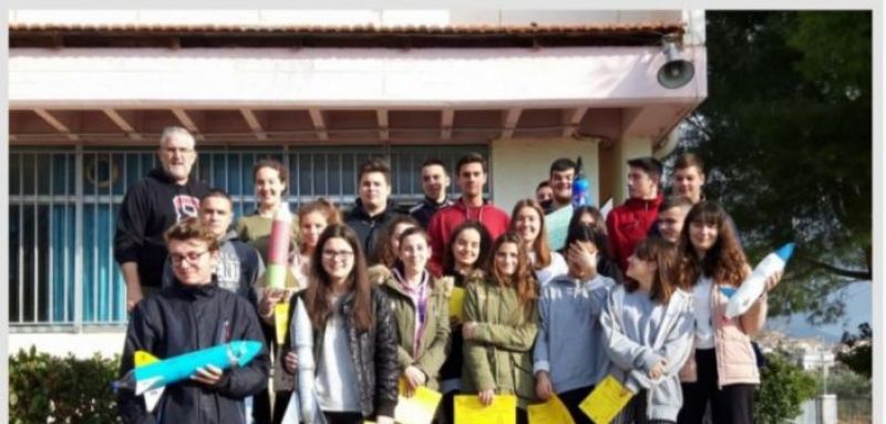 Το πείραμα φυσικής «Water rocket» στο ΓΕΛ Ευηνοχωρίου