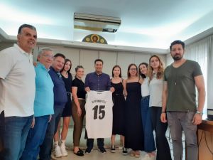 Συνάντηση Δημάρχου Αγρινίου με την γυναικεία ομάδα μπάσκετ "ΑΡΓΟΝΑΥΤΩΝ"