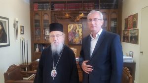 Συνάντηση Μητροπολίτη με τον δήμαρχο Θέρμου για τον εορτασμό των 500 ετών από το μαρτύριο του Αγίου Ιακώβου