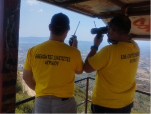 Οι Εθελοντές Διασώστες Αγρινίου (E.Δ.A.)  δίπλα στην πυροσβεστική, ενισχύοντας  το έργο της