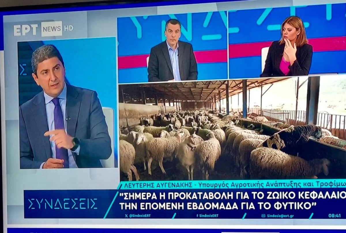 Αυγενάκης: Στις 12.00 πιστώνονται από τον ΕΛΓΑ 16,5 εκατ. ευρώ προκαταβολές για τους κτηνοτρόφους της Θεσσαλίας