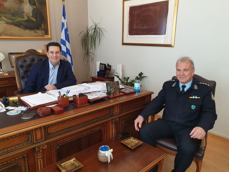 Με το νέο Αστυνομικό Διευθυντή Κωνσταντίνο Κακούση συναντήθηκε ο Δήμαρχος Αγρινίου