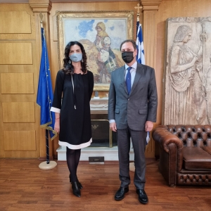 Η προστασία των μεσογειακών προϊόντων και κυρίως του ελαιολάδου στην ατζέντα του ΥπΑΑΤ Σπ. Λιβανού με την πρεσβευτή της Ιταλίας Patrizia Falcinelli
