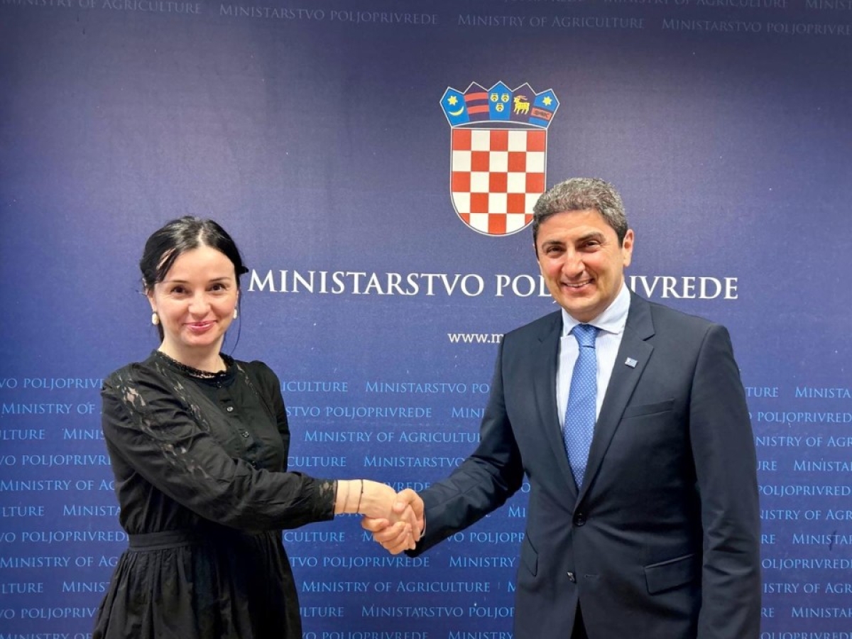 Νέους δρόμους συνεργασίας Ελλάδας και Κροατίας στον τομέα της αγροδιατροφής, ανοίγει η συνάντηση του Λευτέρη Αυγενάκη με την ομόλογό του Marija Vučković