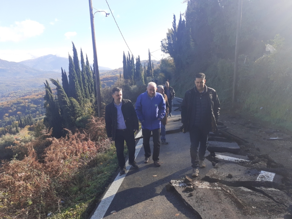 Επίσκεψη του Καθηγητή Ευθυμίου Λέκκα στις περιοχές του Δήμου Αγρινίου που επλήγησαν απο την κακοκαιρία
