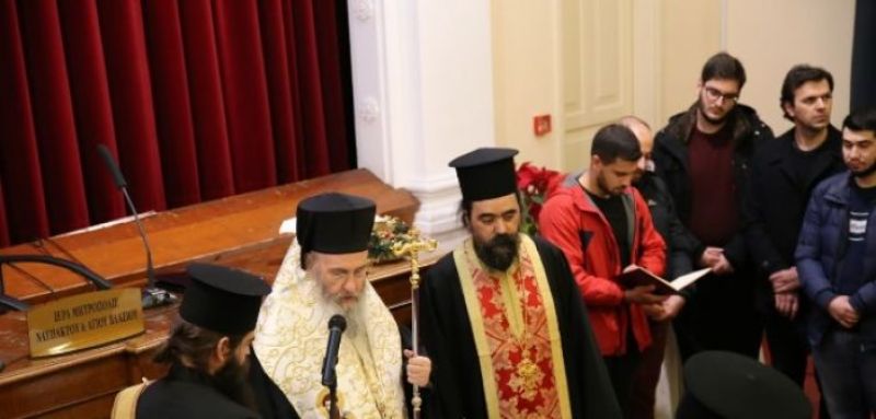 Ὁ Ναυπάκτου Ἱερόθεος μέ τούς Φοιτητές: «Ὁ ποιητής ἅγιος Γρηγόριος ὁ Θεολόγος»