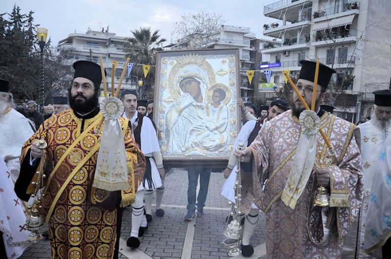 Υποδοχή της ιεράς εικόνος Παναγίας της Παραμυθίας