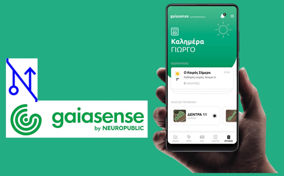 NEROPUBLIC: Το gaiasense app στη λίστα με τις πιο δημοφιλείς εφαρμογές για κινητά
