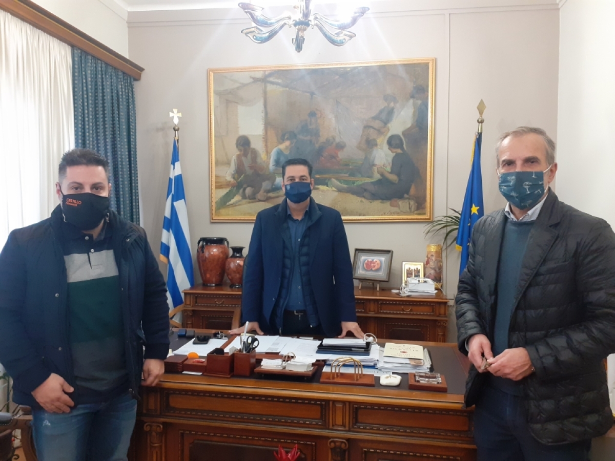 Συνάντηση Δημάρχου Αγρινίου με Πρόεδρο και Γ.Γραμματέα Εμπορικού Συλλόγου