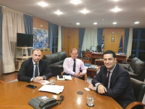 Συνάντηση με τον Υπουργό Υποδομών και Μεταφορών Κώστα Καραμανλή είχε ο Δήμαρχος Αγρινίου Γιώργος Παπαναστασίου.