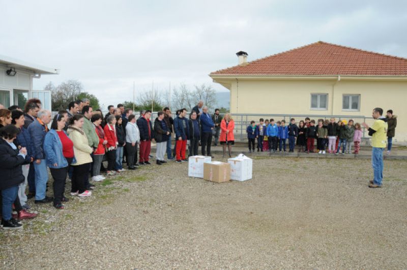 Απελευθέρωση γερακίνων στο Ναυταθλητικό Κέντρο του Εργαστηρίου “Παναγία Ελεούσα”