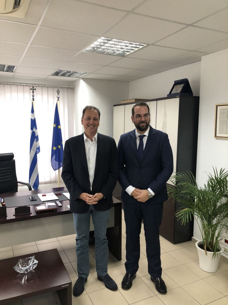 Τον Περιφερειάρχη, Ν. Φαρμάκη, επισκέφθηκε ο κοινοβουλευτικός εκπρόσωπος της Ν.Δ., Σπήλιος Λιβανός