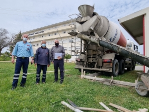 Νοσοκομείο Μεσολογγίου: Ολοκληρώθηκαν οι εργασίες κατασκευής δαπέδου πέριξ του οικίσκου ΕΚΑΒ