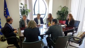 Συνάντηση του Περιφερειάρχη Απ. Κατσιφάρα με τους προέδρους του ΣΚΕΑΝΑ και του Ελληνο-Ιταλικού Επιμελητηρίου