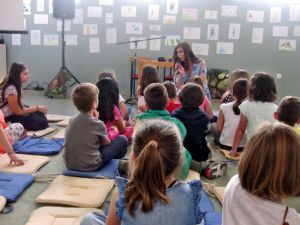 H Αριάδνη Δάντε στην Παλαιά Λαχαναγορά στα πλαίσια του 1ου Φεστιβάλ Παιδικής και Νεανικής λογοτεχνίας που γίνεται στο Αγρίνιο