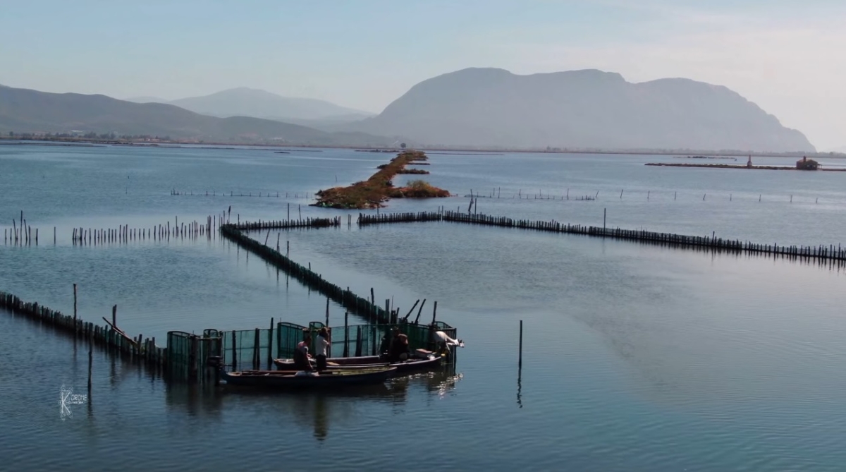 Η λιμνοθάλασσα και η νησίδα της Κλείσοβας στο Μεσολόγγι από ψηλά (βίντεο)