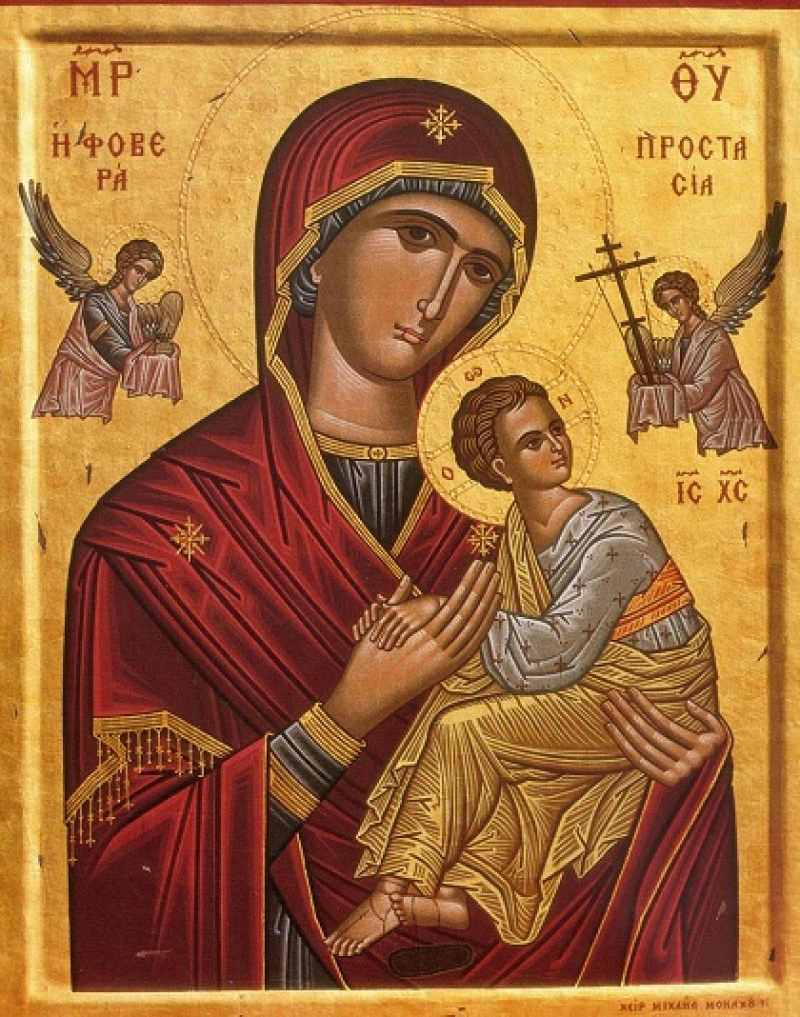 Η θαυματουργή Εικόνα της Παναγίας της Φοβεράς Προστασίας στον Αγ. Αθανάσιο Κατούνας