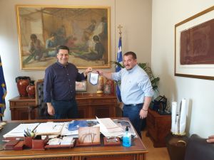 Συνάντηση Δημαρχου Αγρινίου με τον Πύρρο Δήμα