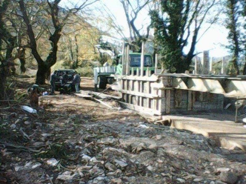 Κατασκευάστηκε γέφυρα στη θέση «Λογκά» της Αναλήψεως Θέρμου