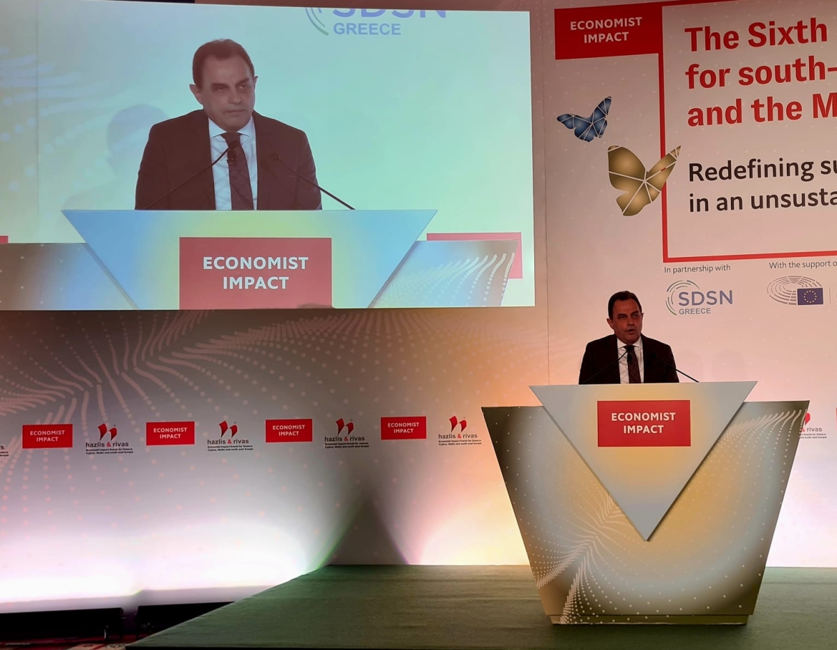 Γεωργαντάς στο συνέδριο του Economist: Η διασφάλιση της επισιτιστικής επάρκειας αποτελεί παράγοντα διατήρησης της κοινωνικής συνοχής- Με συνέπεια, αποτελεσματικότητα και ταχύτητα μετασχηματίζουμε τον πρωτογενή τομέα