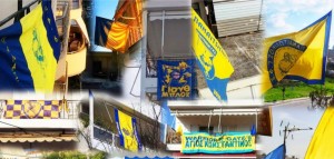 Το Αγρίνιο στα κίτρινα και μπλε για τον Παναιτωλικό: Γεμίζουν με σημαίες τα μπαλκόνια