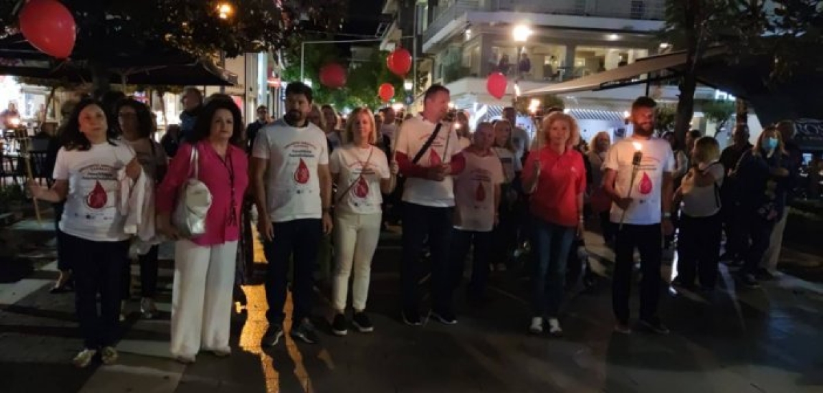Ηχηρό το μήνυμα της λαμπαδηδρομίας των αιμοδοτών στο Αγρίνιο (video – εικόνες)