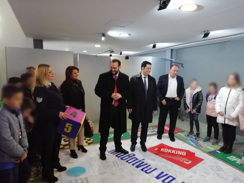 Ο Νεκτάριος Φαρμάκης στα εγκαίνια του θεματικού πάρκου «Κόκκινο στα Ατυχήματα – Πράσινο στη Ζωή», στο Αγρίνιο