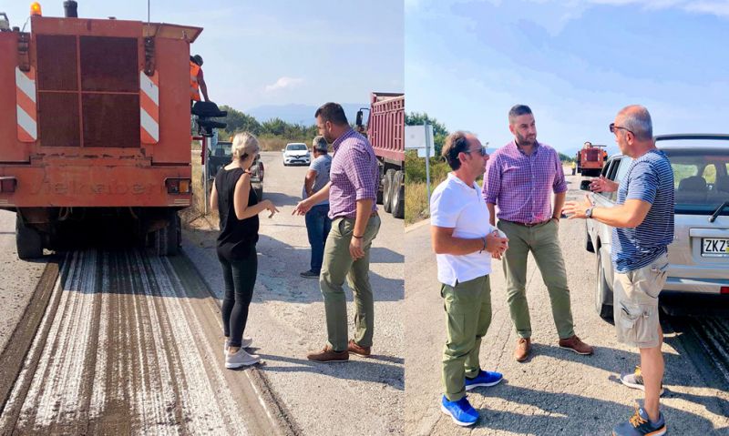 Επισκέψεις Θανάση Μαυρομμάτη σε οδικά έργα της Αιτωλοακαρνανίας