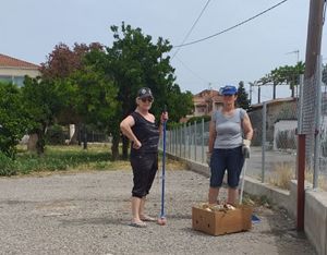 Εθελοντική δράση καθαριότητας απο τον Σύλλογο Γυναικών Καλυβίων Αγρινίου