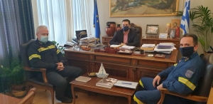Συνάντηση Δημάρχου Αγρινίου με τον νέο Διοικητή  Πυροσβεστικών Υπηρεσιών Αιτωλοακαρνανίας